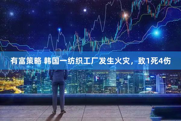 有富策略 韩国一纺织工厂发生火灾，致1死4伤