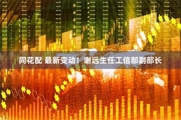 同花配 最新变动！谢远生任工信部副部长