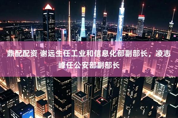 鼎配配资 谢远生任工业和信息化部副部长，凌志峰任公安部副部长